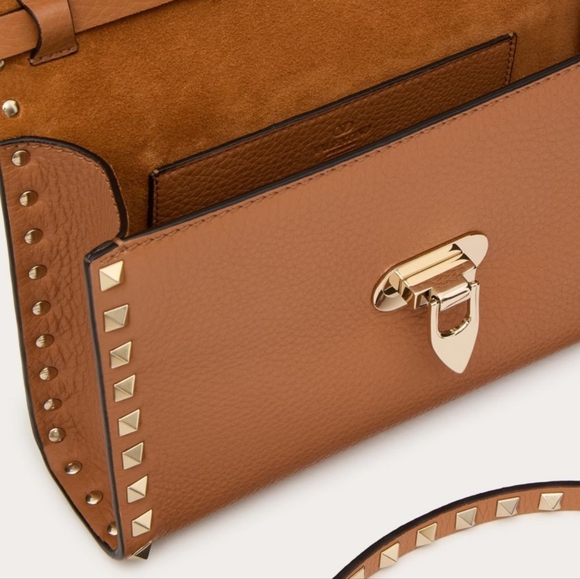 SOLD-💜Host Pick💜BWT Valentino Garavani ROCKSTUD GRAINY CALFSKIN CROSSBODY BAG - Picture 12 of 14